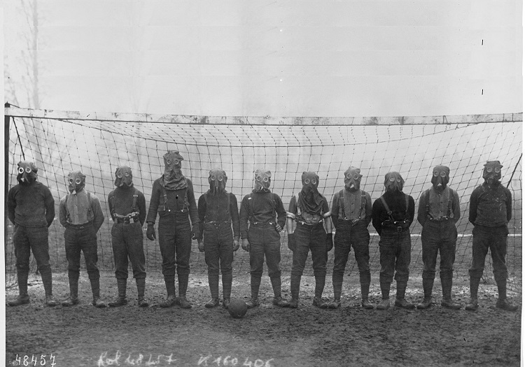 Equipo británico de fútbol en el norte de Francia (1916)